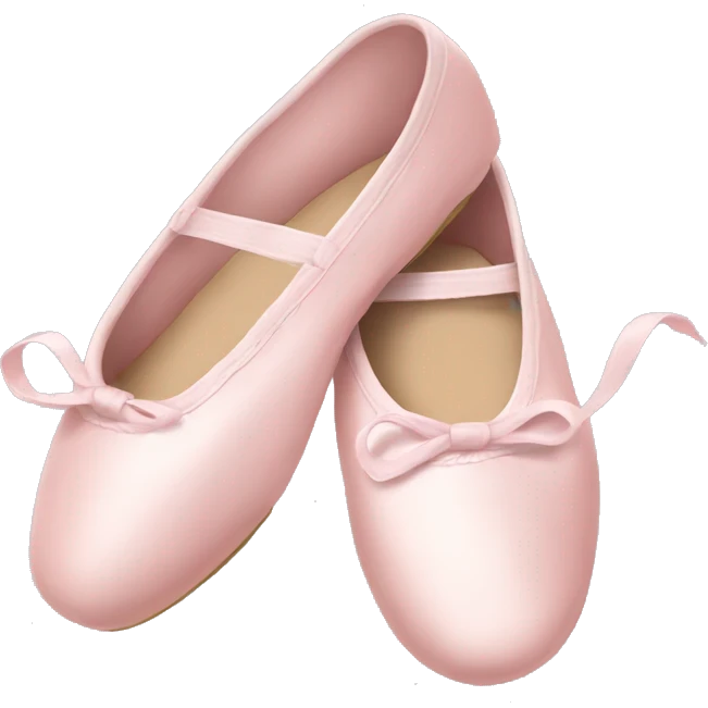 Pale pink ballet shoes emoji