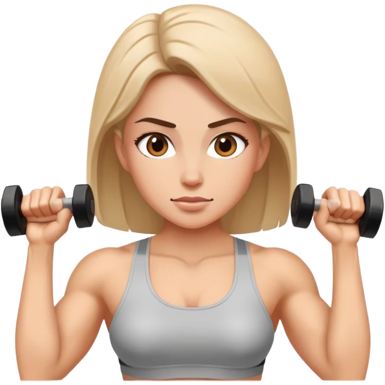 female strength training emoji