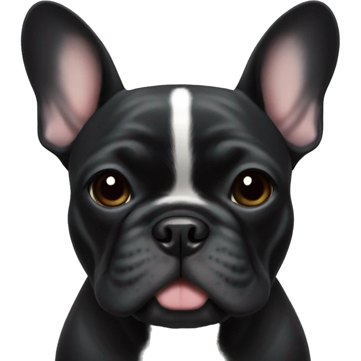 black french bulldog emoji
