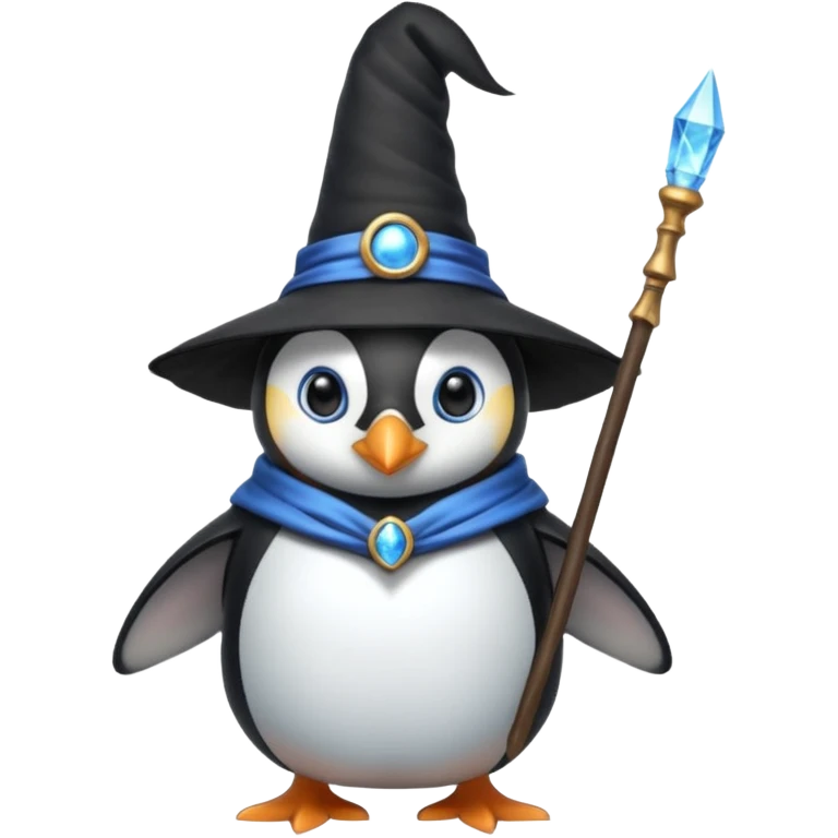 Penguin Wizard emoji