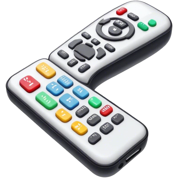 A broken tv remote  emoji