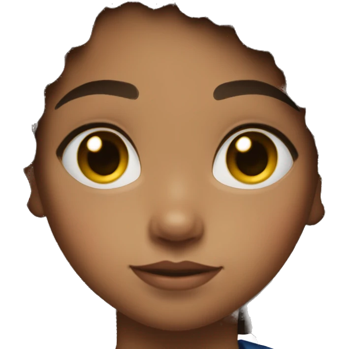 superhero, child, girl, afro brown hair, brown eyes, Hispanic, freckles  emoji