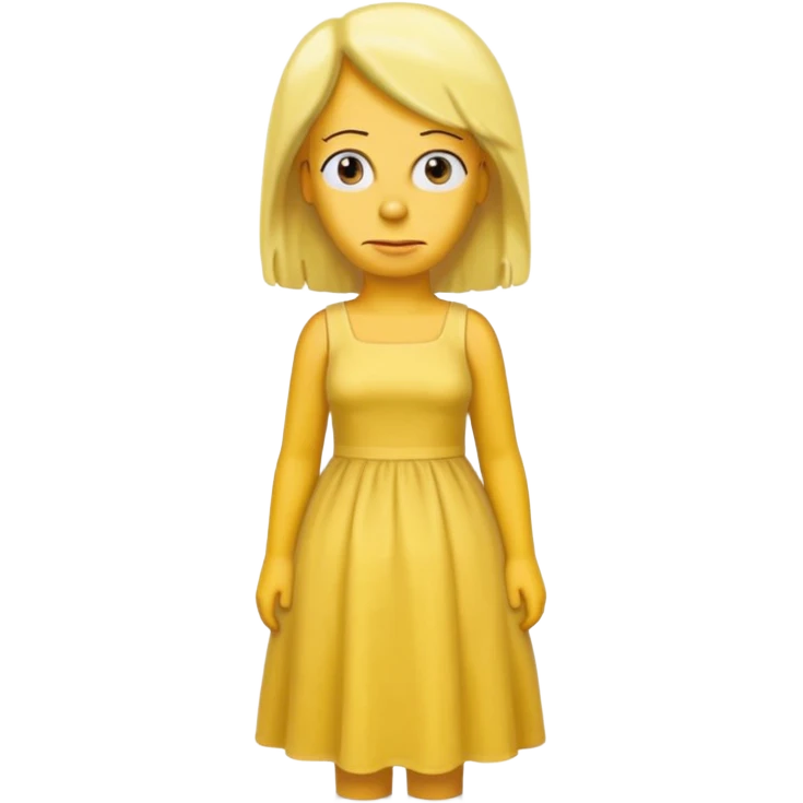 homer Simpson with dress yellow with complete yellow emoji