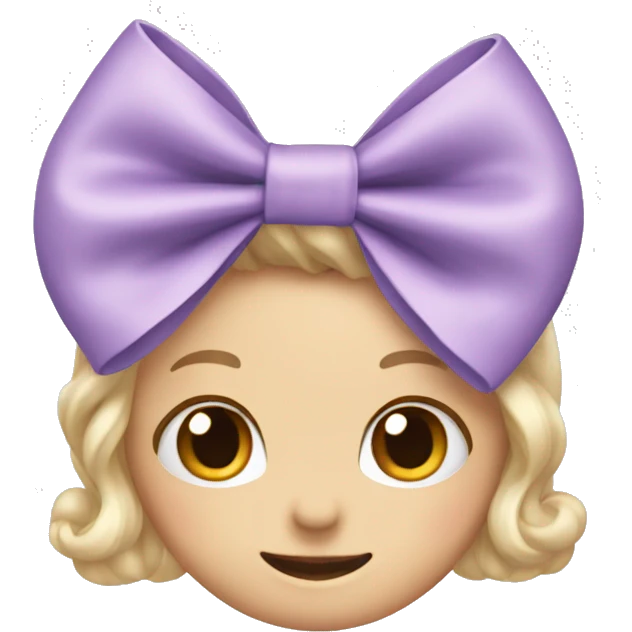 pastel purple bow emoji