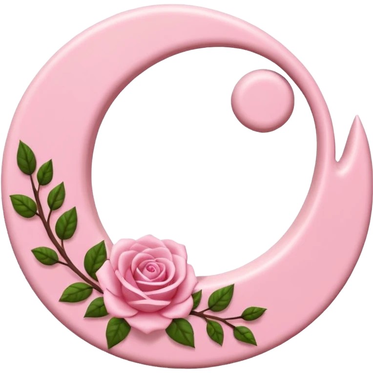 логотип из латинских букв C и D в розового цвета в форме сердечка emoji