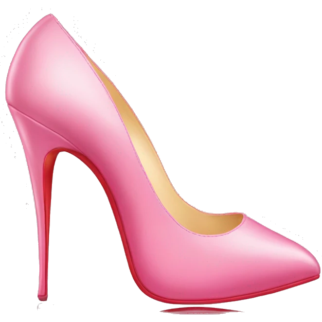 Pink louboutin shoes  emoji