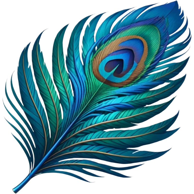 peacock feather emoji