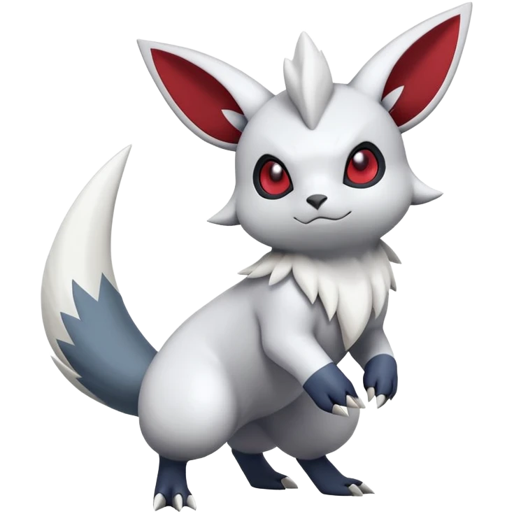 Zangoose-Absol-Minccino-Pokémon-Fakémon-hybrid-creature (full body) emoji