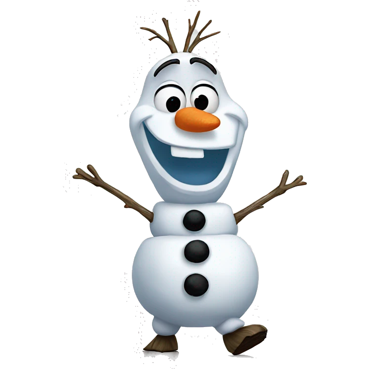 Olaf from Frozen emoji