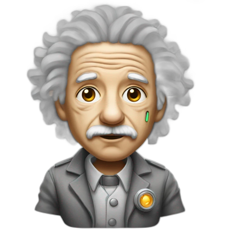 cyborg einstein emoji
