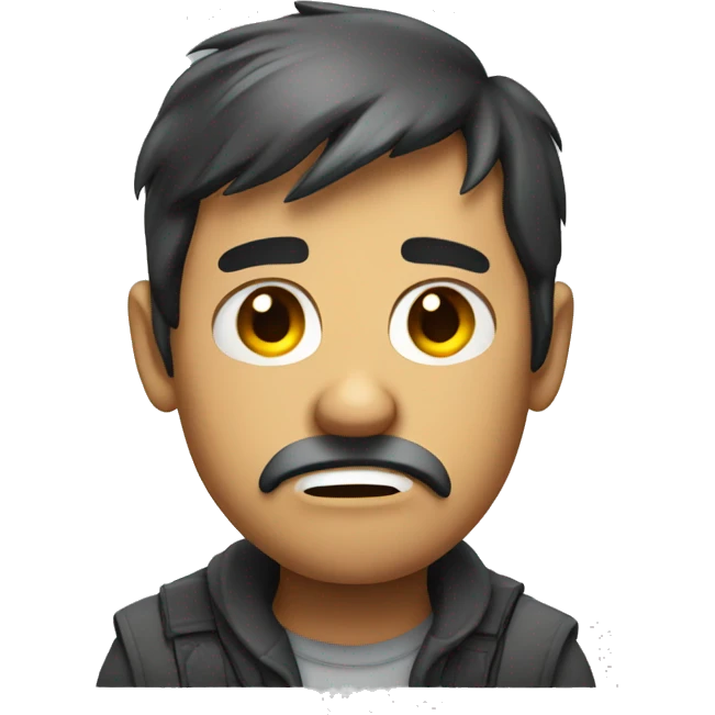 Annoyed face emoji