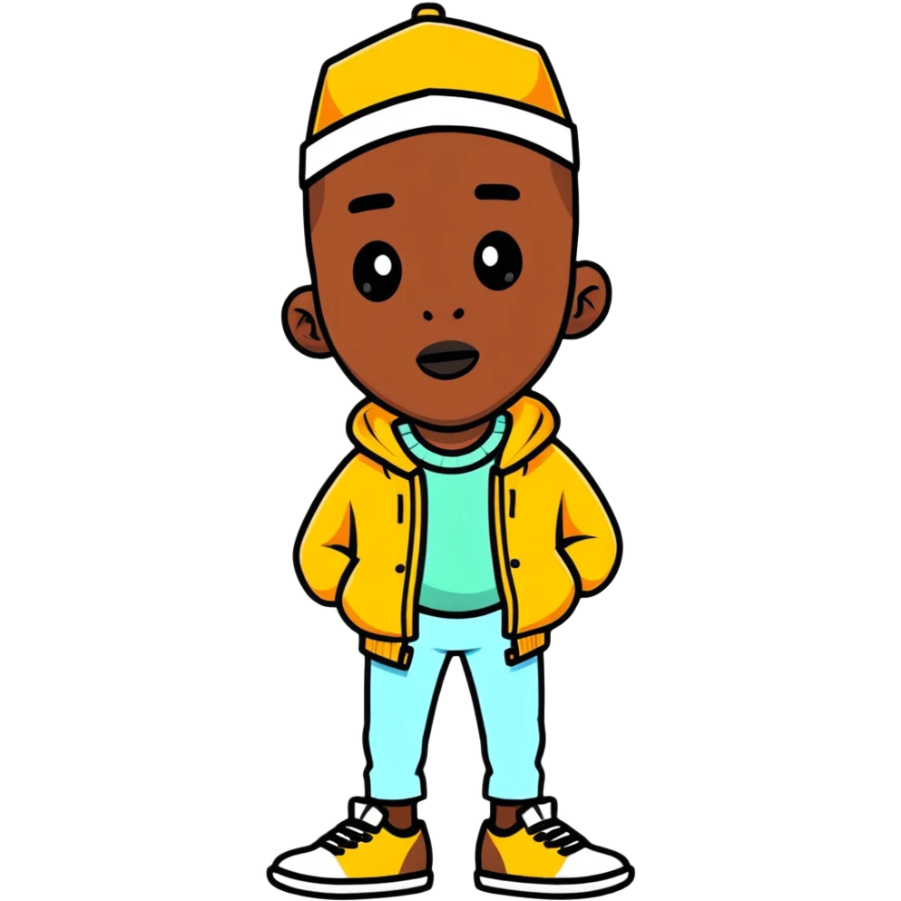 Tyler the Creator hip hop artist with creative style emoji