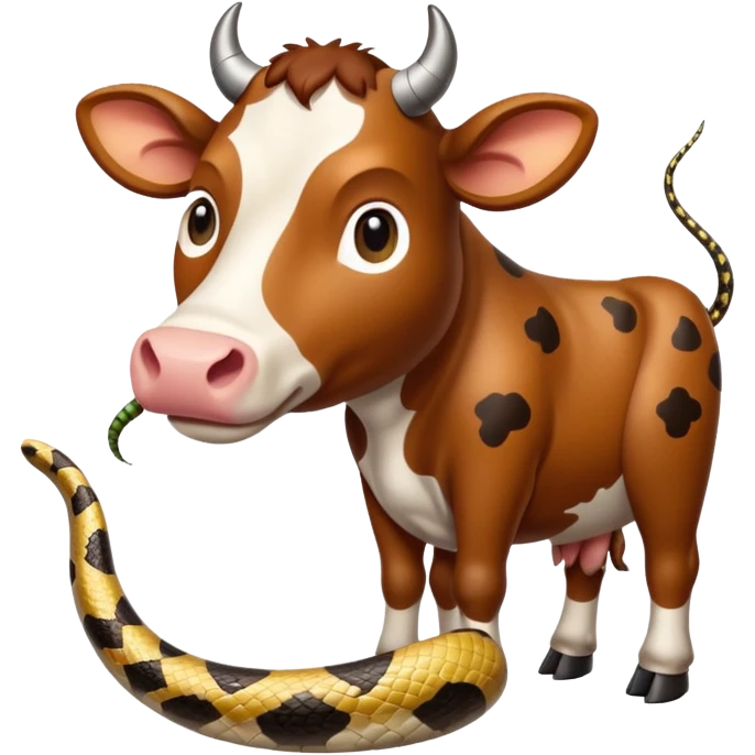 🐄+🐍 emoji