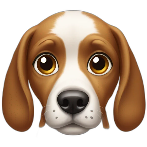 Dog with big eyes emoji