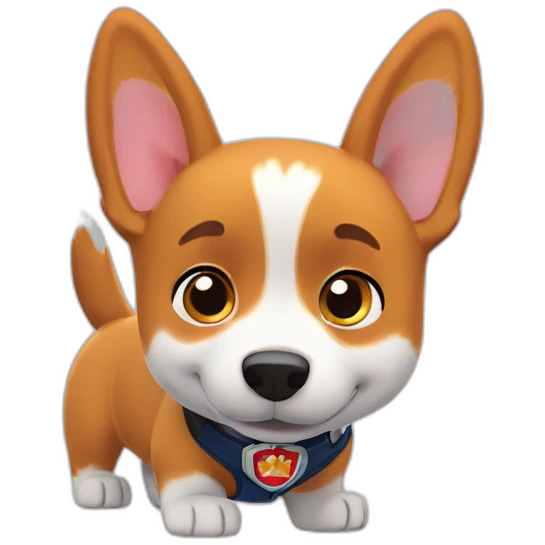 paw patrol corgi emoji