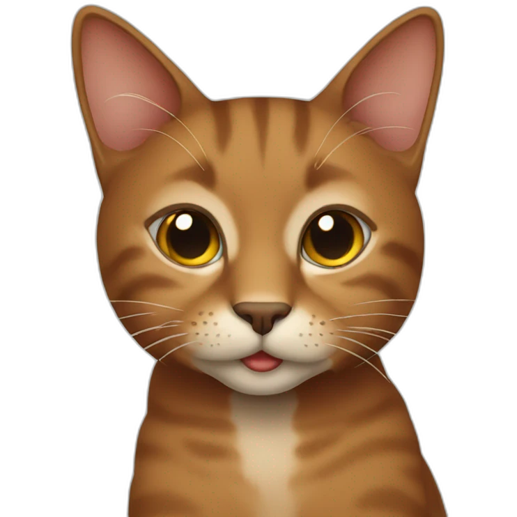 brown cat emoji