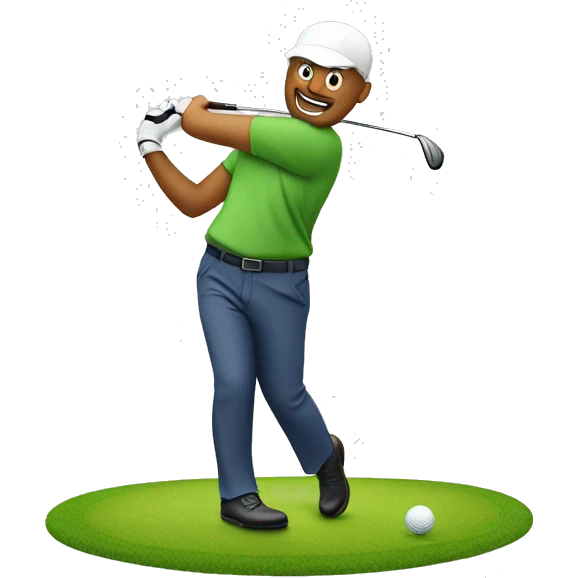 Chipi jugando golf emoji