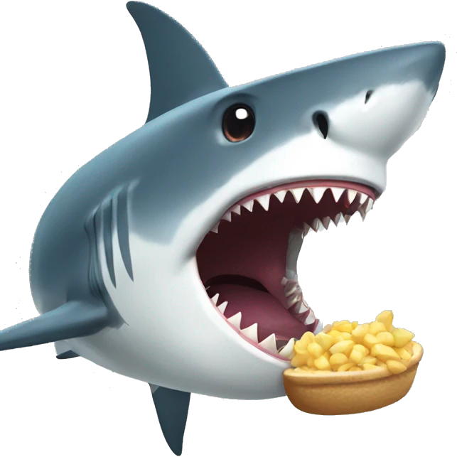 Shark eating  emoji
