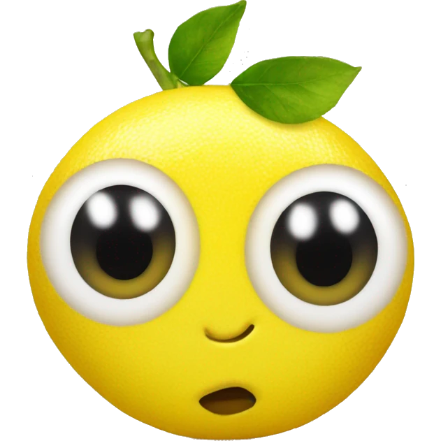 Lemon emoji with hearts in eyes emoji