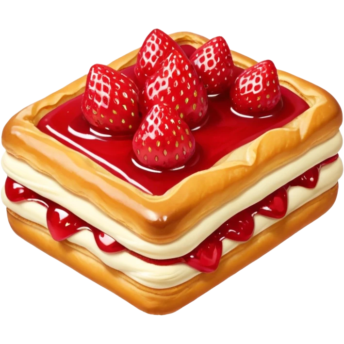 Strawberry Glaze Pastries
 emoji