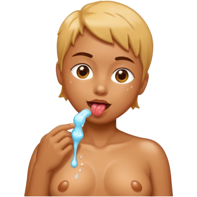 Licking nipples emoji