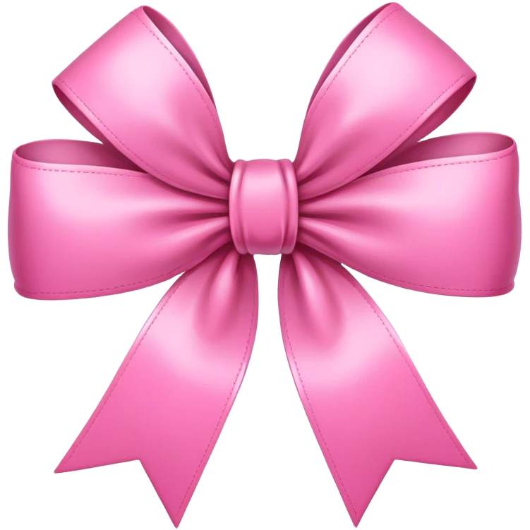 Pink bow emoji