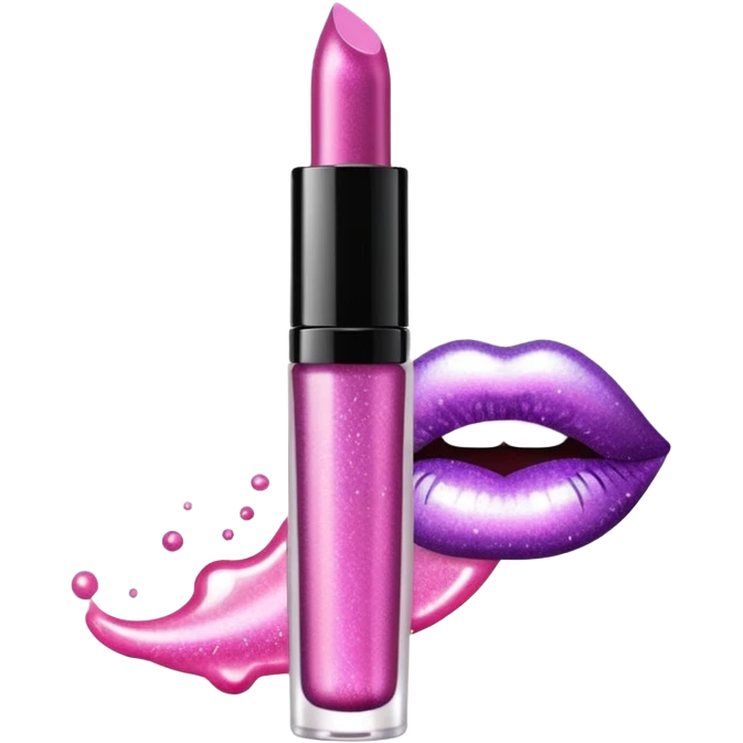glitter liquid lipgloss emoji