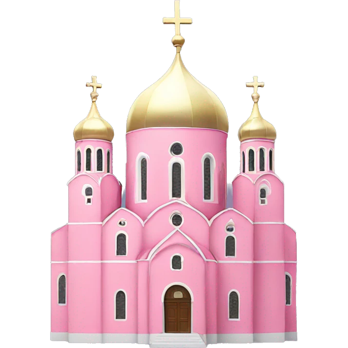 Big Pink orthodox church  emoji