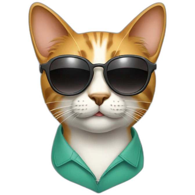 Cat with sunglasses emoji