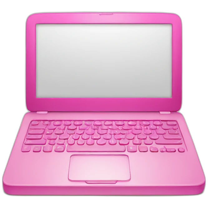 pink laptop emoji