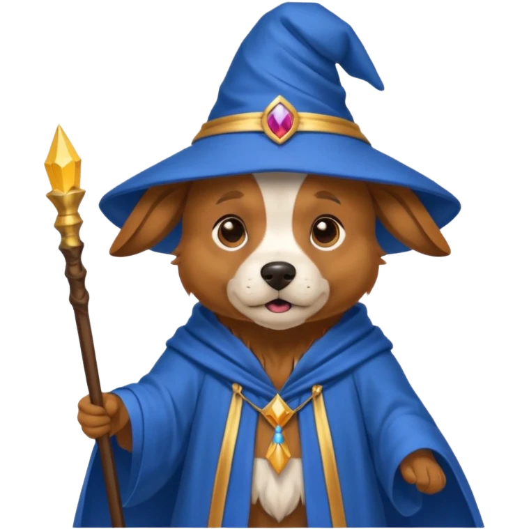 Dog wizard emoji