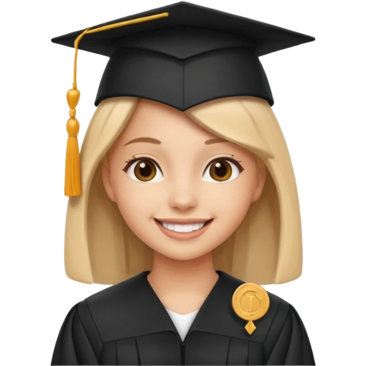 graduating cap girl emoji