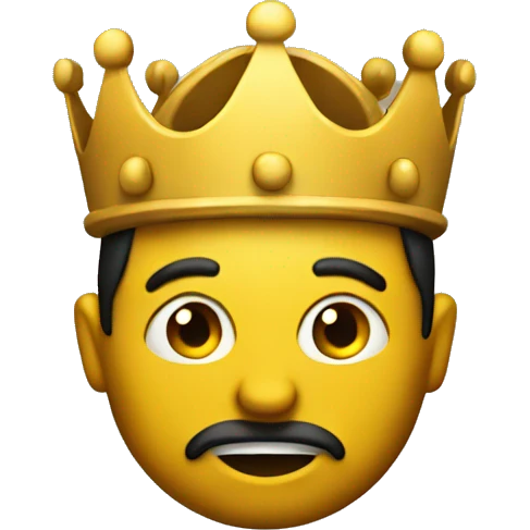 king yellow circle head emoji emoji