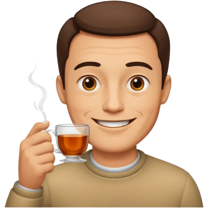 Çay içen Baba  emoji