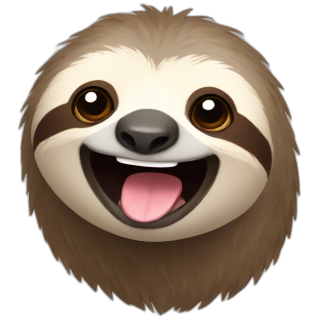 happy sloth emoji