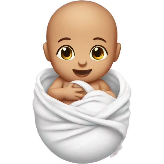 newborn baby with Umbilical Cord emoji