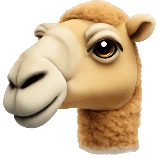 stuffed camel plush toy  emoji