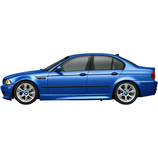 bmw e46 sedan blue emoji