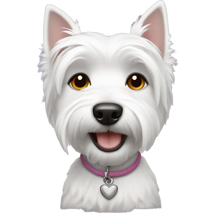 Westie dog girl emoji