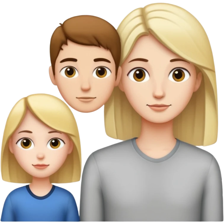 Super tall girl with short guy emoji