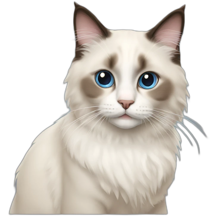 Ragdoll cat emoji
