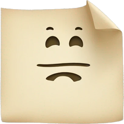 feuille de papier avec des ecriture emoji