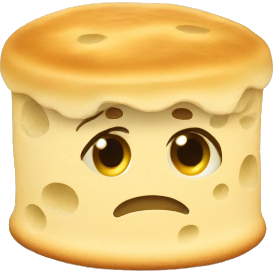 Crumpet sad emoji