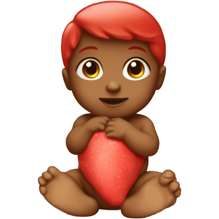 Baby red sweet emoji