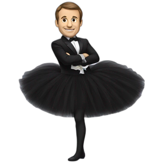 Macron en tutu emoji