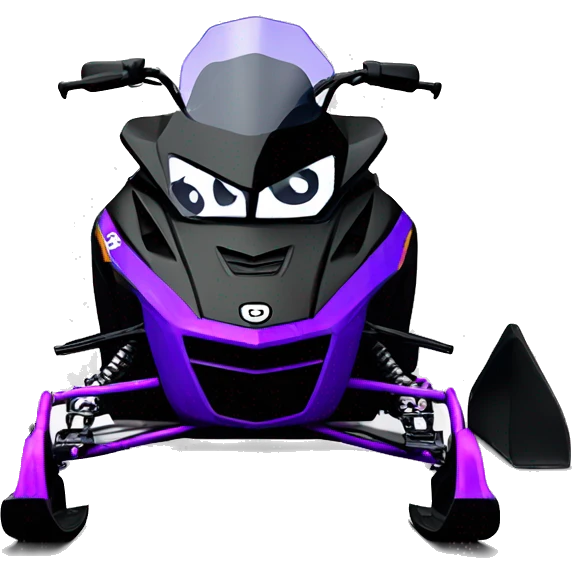 Snowmobile Polaris khaos black and purple  emoji