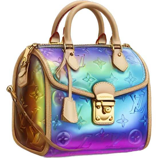 Iridescent Louis Vuitton bag emoji