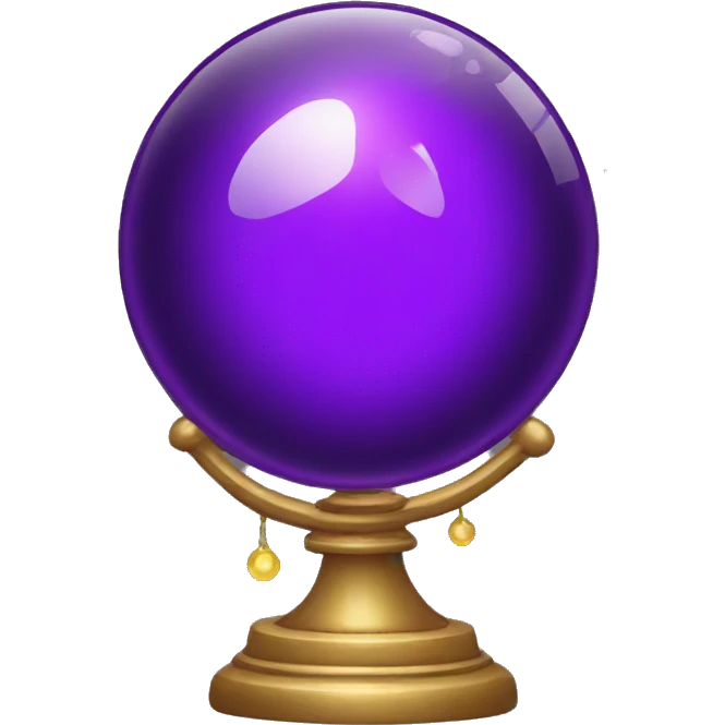 purple glass crystal ball emoji