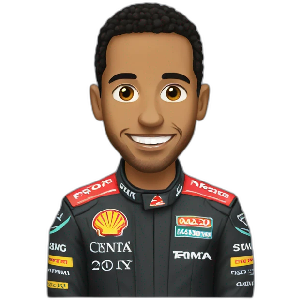 Lewis Hamilton choqué emoji