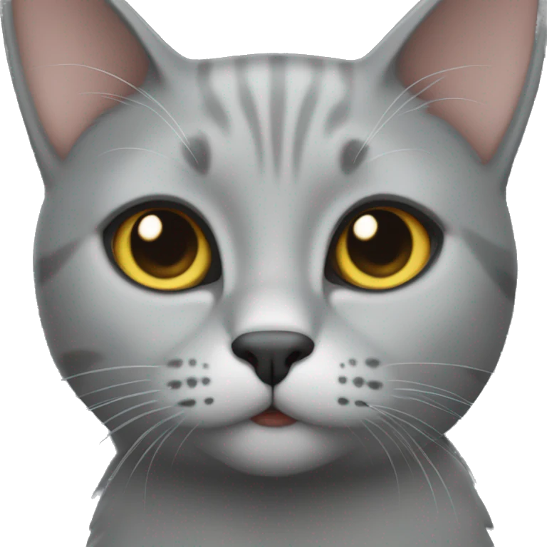 Grey cat emoji